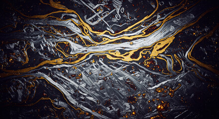 Rare-meteorite alloy of precious metals with a three-dimensional texture of the material.