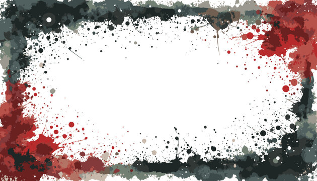  A lively abstract paint splash border creates a dynamic frame around a clean center, suggesting creativity, energy, and modern design. Ideal for art, posters, and vibrant branding