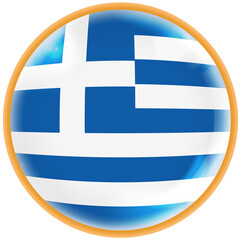 greece flag button