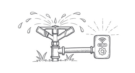 Sprinkler with Smart Control - Automated Irrigation System Sketch.