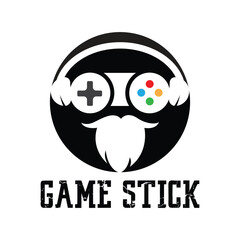 simple and cool free game stick icon vector logo © Cahya