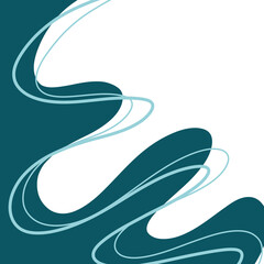 Wave curve blue background swirl ilustration 