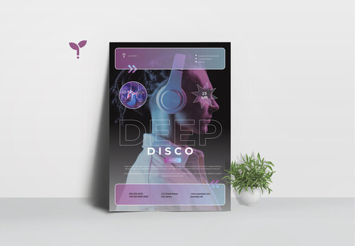 Deep Disco Flyer Template 2026