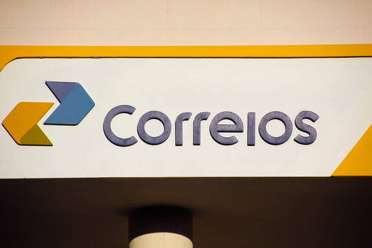 Brazilian Postal Agency Signboard Close-up