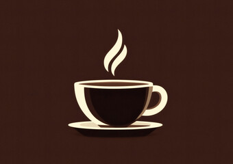 Obraz premium Enjoy a comforting cup of coffee with rising steam perfect for a moment of relaxation or a quick energy boost