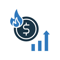 Inflation mixed color icon