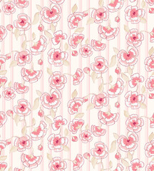 seamless pattern with flowers