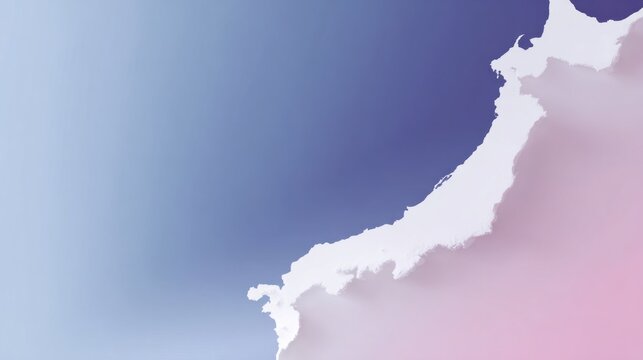 An ethereal pastel coastline emerges like a dreamscape from a watercolor painting, evoking Hanami festival serenity and coastal zen