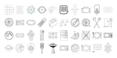 Vector art of assortment of diamond cuts and shapes
