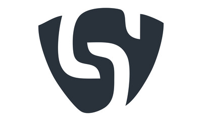 s in shield logo vector