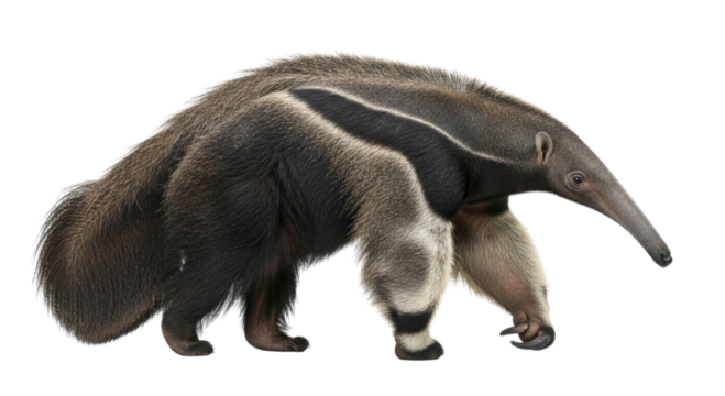 Giant anteater transparent background cutout png