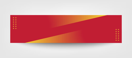 Red and Orange Gradient LinkedIn Banner Background Design Template