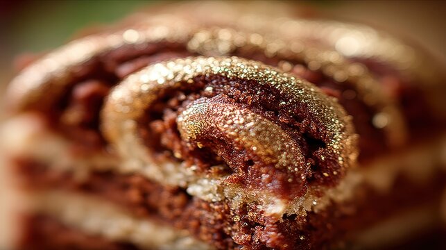 Delicious chocolate swirl cake bakery food photography cozy atmosphere close-up shot indulgent dessert experience