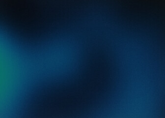Deep Blue Abstract Gradient with Subtle Teal Glow and Grain background