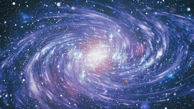 Vast spiral galaxy with countless stars and nebulae, showcasing the beauty and mystery of deep space, the universe, and cosmic exploration in stunning astronomical detail 4k video - Powered by Adobe