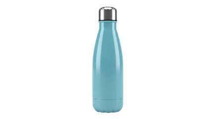 Blue reusable water bottle product shot on black drinkware for hydration modern lifestyle healthy hydration travel