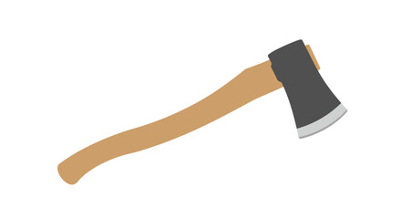 Axe illustration Wood chopping tool for logging and timber work
