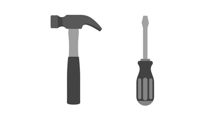 Hammer and Screwdriver - Essential Tools for Repair and Construction