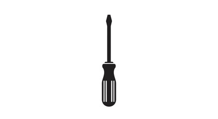 Screwdriver Silhouette Essential Tool for DIY Projects and Home Repairs