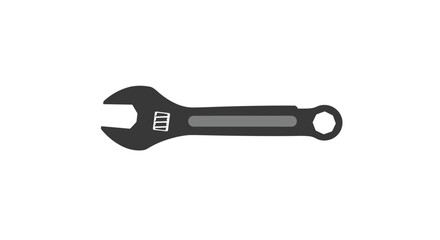 Adjustable Wrench Illustration Versatile Tool for Mechanics and DIY Projects