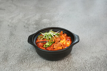고추장 두부 돼지짜글이를 촬영한 모습