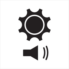 Sound settings. Media Control Volume icon
audio icon. volume icon