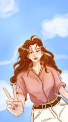 girl in the sky