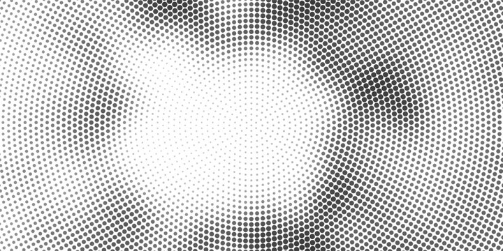 Comic dotted halftone fluid textured background. Half tone pixelated abstract texture for presentations, banners, comic design