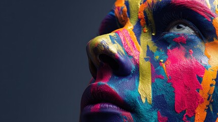 A creative design for a colourful concept logo, a scene of a trendy idea and vector design.