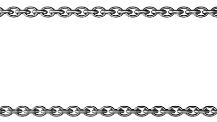対決等に使えそうな銀色の鎖のフレーム背景画像	
