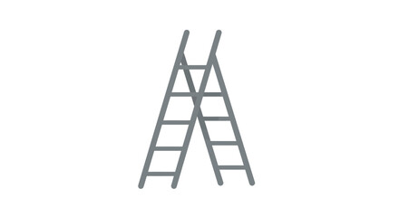 Ascending Heights A Minimalist Ladder Illustration for Goals and Success