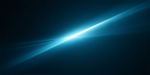 Abstract bright blue light streak across a dark background with glowing energy and motion