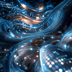 Flow of Digital Data, Abstract Data Flow Concept, Neon Data Flow in Abstract Art, Glowing Data Flow Network, Futuristic Data Stream in Digital Art, Digital Network Flow Abstract, Colorful Flow of Digi