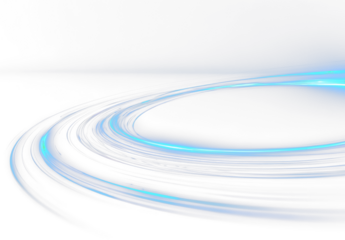 png flowing water with neon glow and dynamic twirling lines