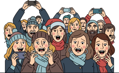 Distressed Crowd Recording Public Event with Smartphones