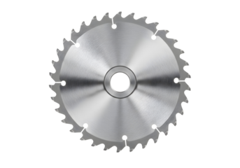 Circular saw blade metal cutting tool isolated on transparent background