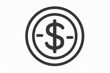 Obraz premium Money icon coin currency finance payment dollar investment wealth economy on transparent background