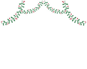 Christmas card frame with watercolor winter spruce branches, leaves. Frame for design. Botanical holiday border, invitation template.	