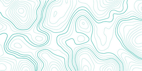Topographic map background geographic line map with elevation assignments. Modern design with White background with topographic wavy pattern design.