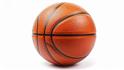Fototapeta premium Melting Basketball Concept – Surreal Dripping Orange Liquid on White Background