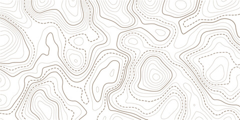 Topographic map pattern background vector. Abstract mountain terrain map background with abstract shape line texture. Use for template, wallpaper, web vector illustration. 