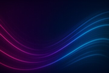 Futuristic Abstract Waves with Neon Pink and Blue Gradient Lines