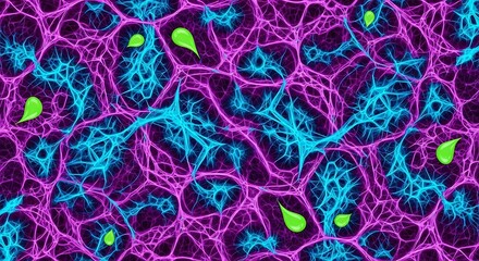 Abstract Neural Network Connections and Cells.