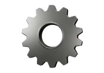 Gear Cogwheel Icon A Mechanical Symbol for Technology, Industry, and Innovation in Design