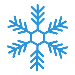 Snowflake icon with minimalist design element