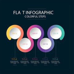 modern infographics options banner
