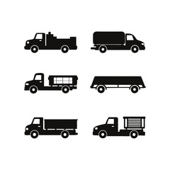 Truck and Lorry Silhouettes Collection