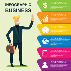 business infographics options banner