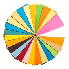 Obraz premium Colorful paper fan