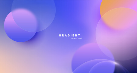 Abstract gradient background with glassmorphism design concept.